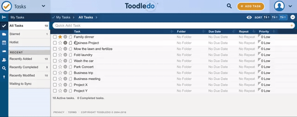 Manual sorting example 1