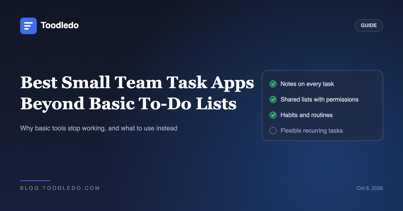 Best small team task apps beyond basic to-do lists - why basic tools stop working and what to use instead