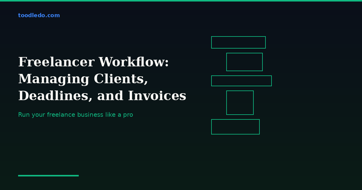 Freelancer Workflow: Managing Clients, Deadlines, and Invoices in Toodledo