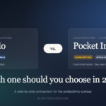 Toodledo vs. Pocket Informant — task-first vs. calendar-first comparison featured image with Toodledo and Pocket Informant cards side by side