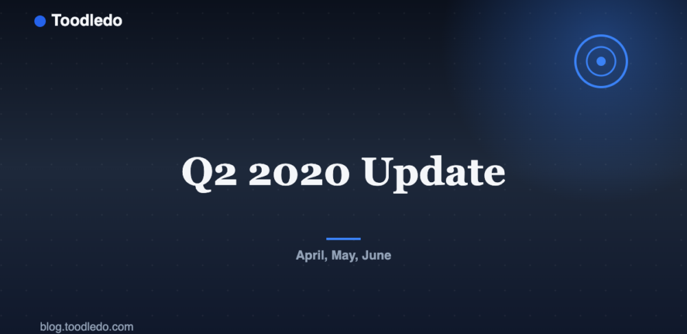 Q2 2020 Update — Toodledo Blog featured image