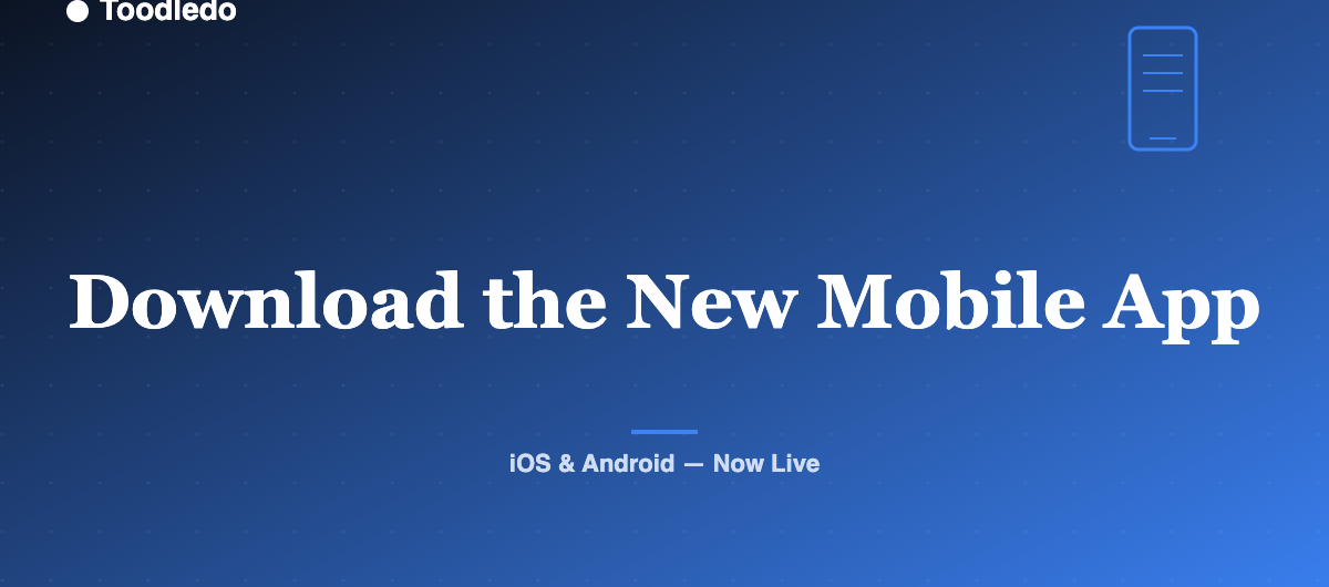 Download the New Mobile App — Toodledo Blog featured image