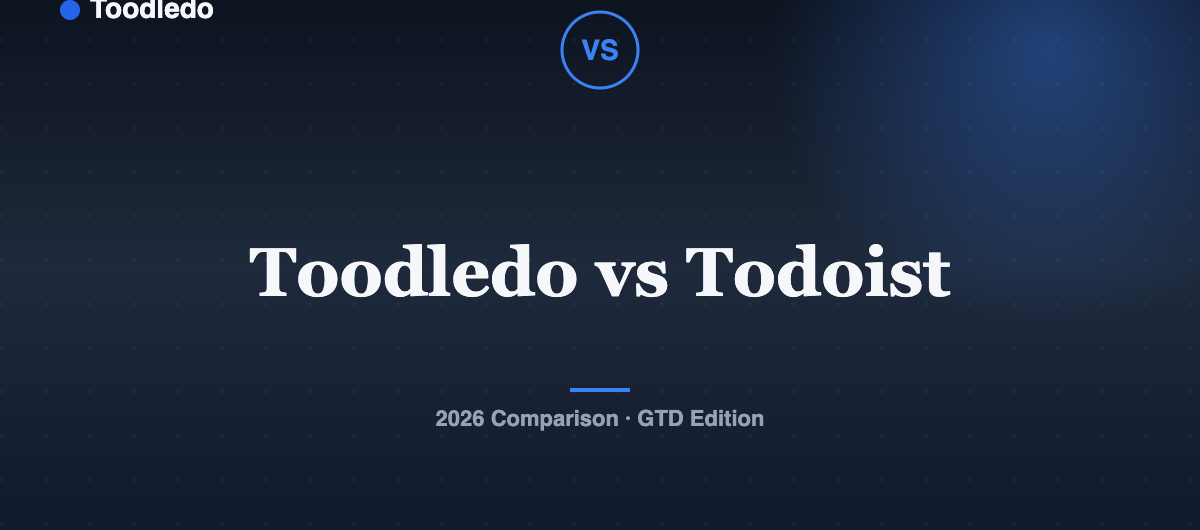 Toodledo vs Todoist — Toodledo Blog featured image